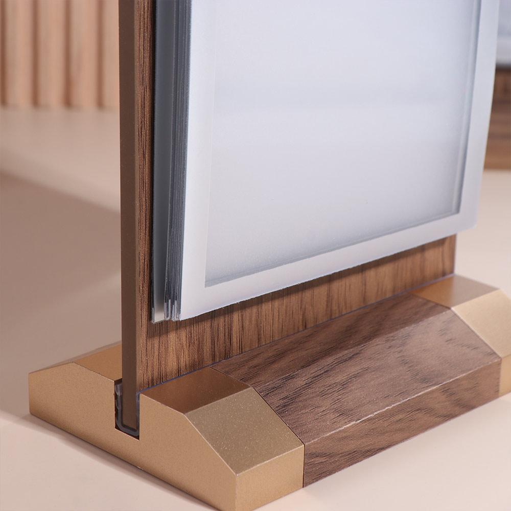 Вкладыш для меню Держатель для карточек Многостраничный держатель для вывесок Дисплей Стенд для рекламы Дисплей Стенд для званого ужина