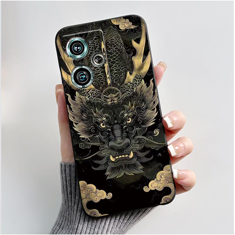 Чехол для ZTE nubia Z50 NX711J Чехол Роскошный Дракон Милый Крутой Для Мальчиков Девочек Чехол Черный Матовый Мягкий ТПУ Силикон Ударопрочный Чехол для Телефона