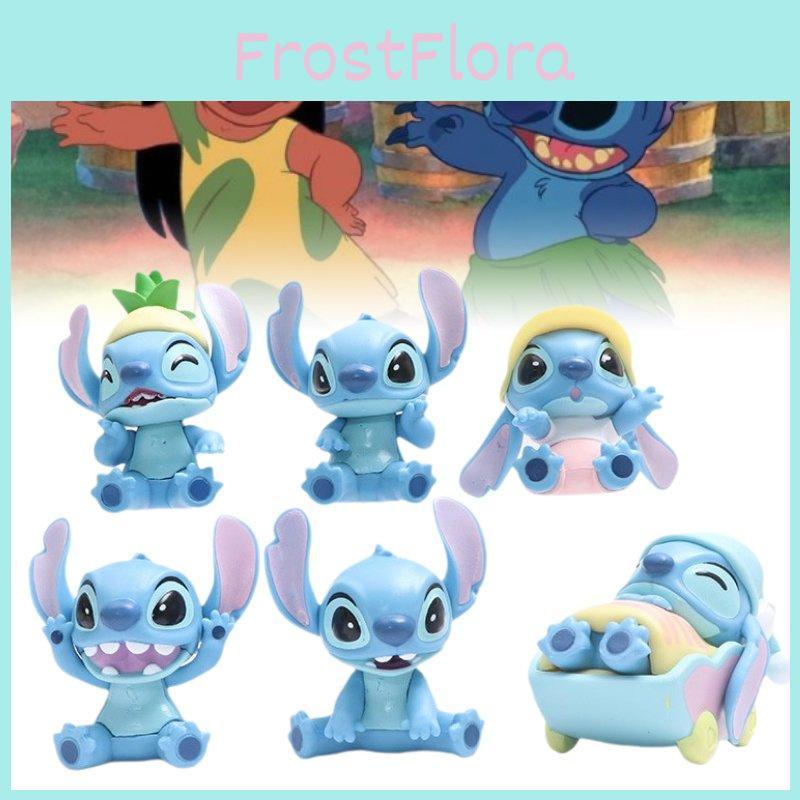 Charming Pvc Stitch Action Figures In Six Different Styles Perfect For Collectors