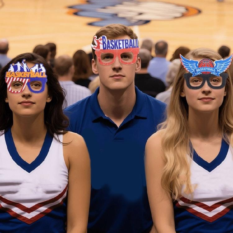 Спортивная оправа для очков с баскетбольным дизайном, забавный декоративный элемент, реквизит для фотобудки, очки для игры в баскетбол, для спортивной тематической вечеринки