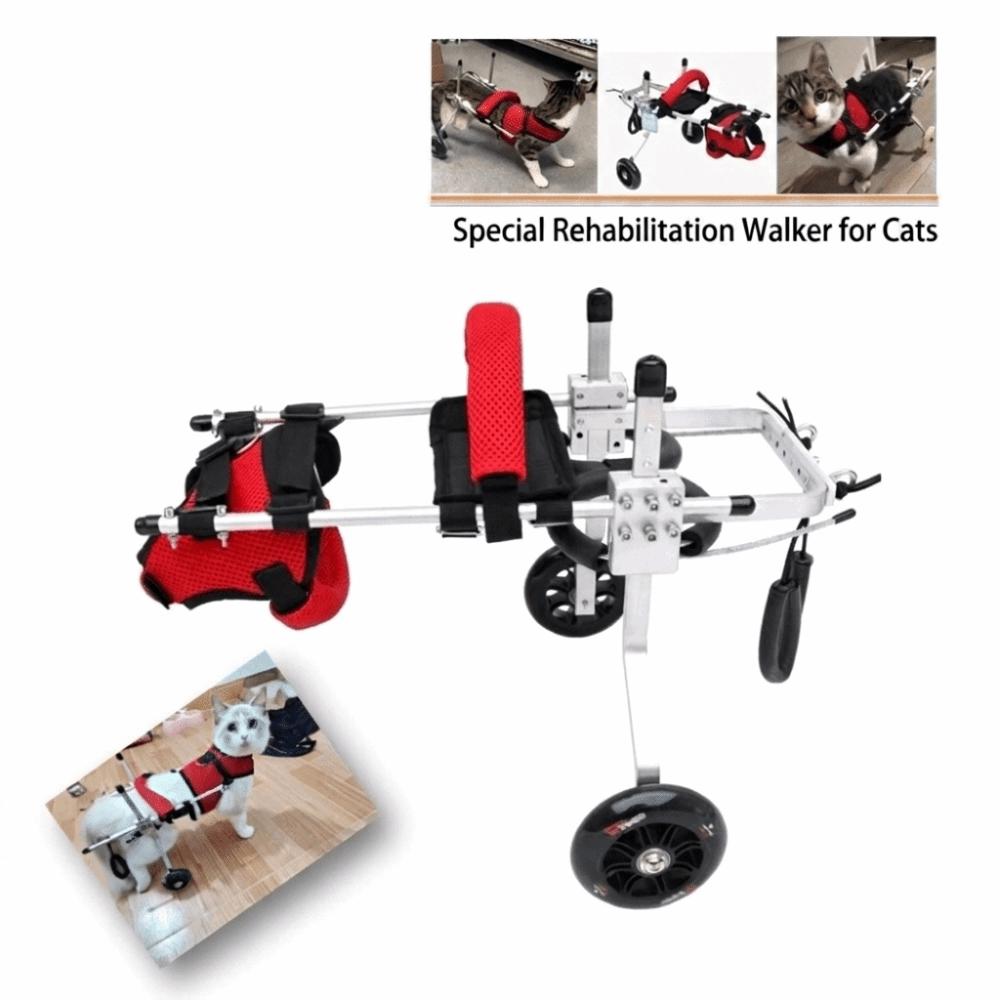 Breathable Harness Cat Wheelchair Adjustable Cat Mobility Scooter  Hindlimb Disabled Cats