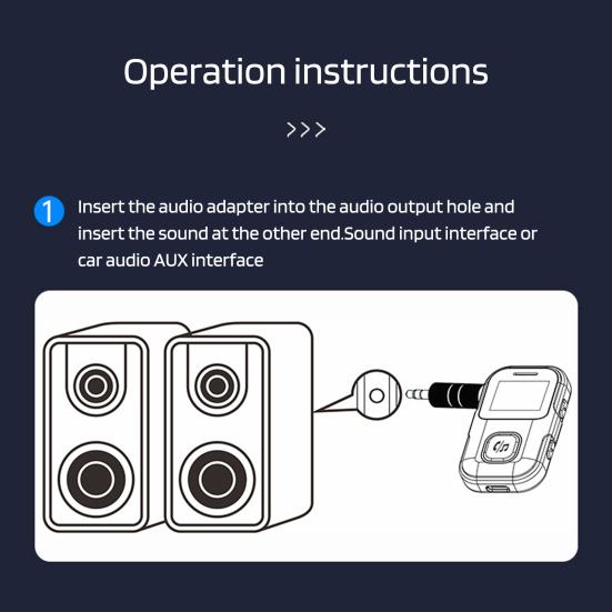 Bluetooth-совместимый приемник Автомобильный адаптер Расширенные возможности подключения Универсальная совместимость Аудиоадаптер Plug-Play Музыкальный приемник