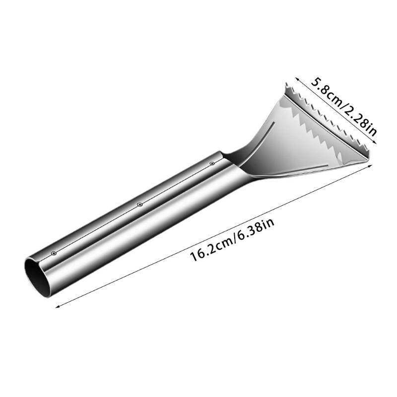 Инструмент для чистки рыбы из нержавеющей стали для легкого удаления чешуи, аксессуар для чистки рыбы для кухонь и рынка морепродуктов