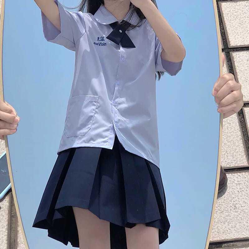Школьная форма Таиланда - Комплект рубашки и юбки в стиле «Запретная девочка Нанно»