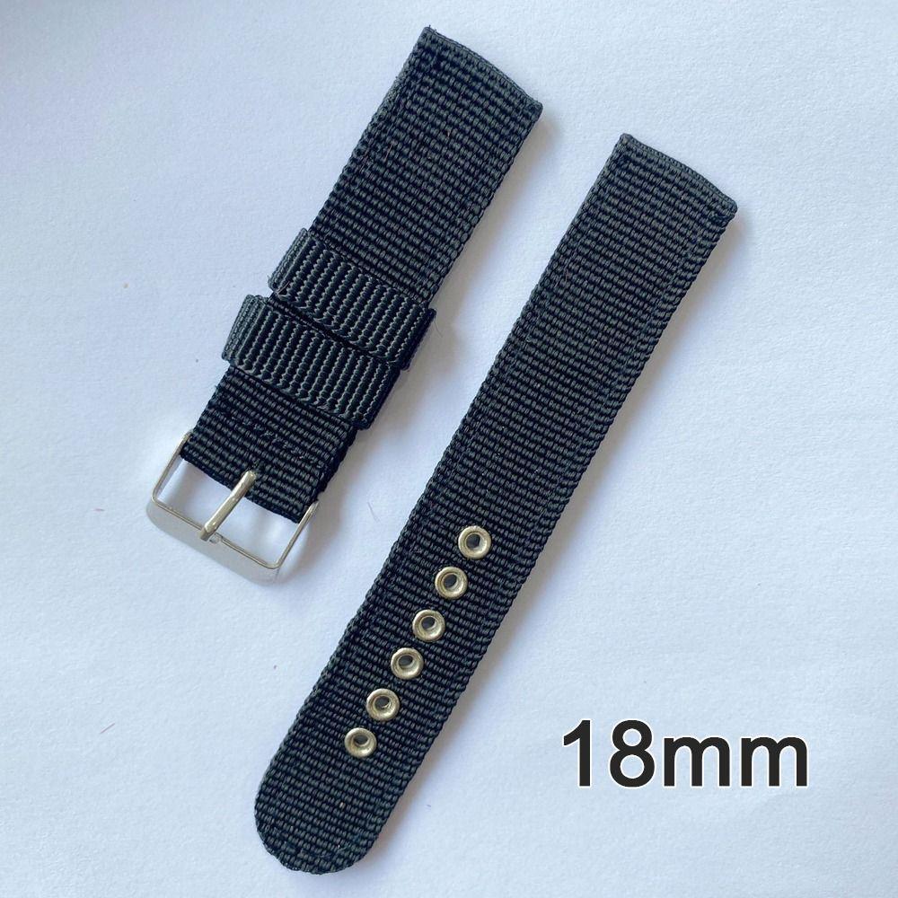 Sports Nylon Canvas Strap Men Women Watch Band Fashion Replacement Watchband  Watch Accessories