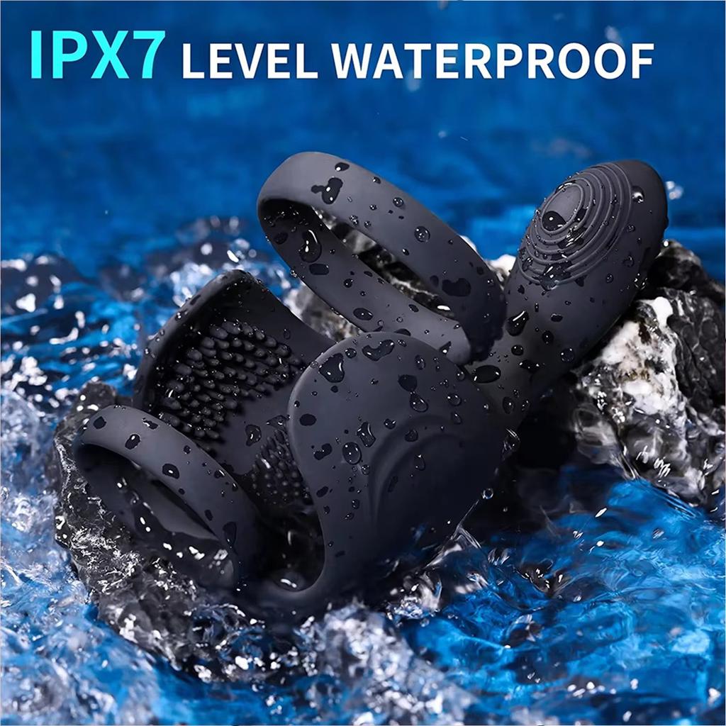 Vibrating Cock Ring Sex Toys for Men, Silicone Cock Rings Vibrator Couples Adult Sex Toys with 10 Vibration Modes Penis Ring Anal Vibrator