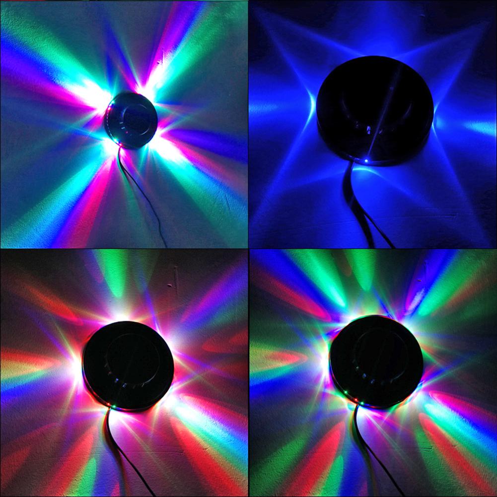 5W USB RGB Stage Light KTV Bar Show Decorative Lights Strobe Lamp Sound Activated Rotating Disco Light Home Party Decorations
