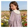 Girls' college style dress with long sleeves for children in spring and autumn