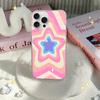 Мультяшная звезда Для IPhone 17 16 15 14 Plus 13 12 11 Pro Max Чехол для телефона Задняя сторона Сатиновая Цветная поверхность