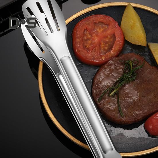 Супер ветровые щипцы для еды, противожаровые, удобные в захвате, портативные щипцы для еды из нержавеющей стали, кухонная утварь