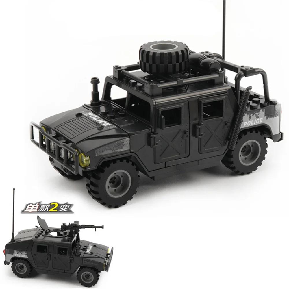 Army Soldiers Special Police Special Forces Armored Vehicle DIY Model Building Blocks Brick Toy Gift