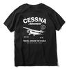 Футболка с принтом Cessna Leisure Biplane, Самолет, Приключения, Путешествие по всему миру, Мужские графические футболки, День отца