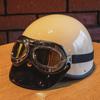 National Standard 3C Harley Retro Style Lightweight Summer Electric Half Helmet Unisex