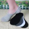 Casual Combed Cotton Socks, Men's Casual Shallow Boat Socks, Solid Color Invisible Breathable Boat Socks, Adult Socks