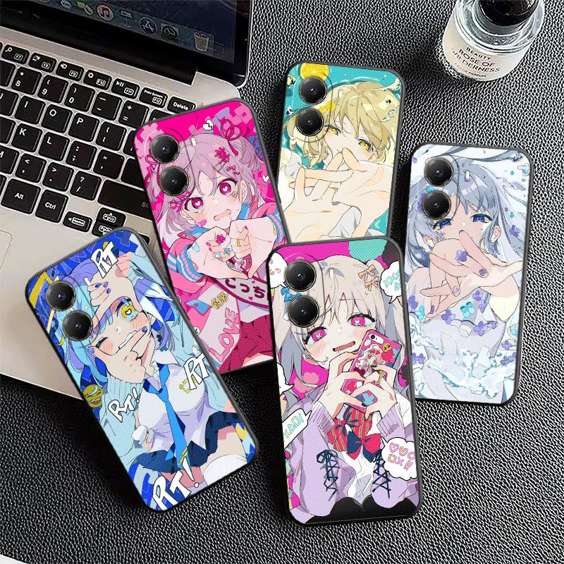 Anime Kwaii Girl Ins Style Soft Phone Case for Xiaomi Poco X5 X6 X7 X8 Pro Max X3 F7 F8 Ultra M8 M7 M6 M5 Redmi 15 15C 14C 13C 1