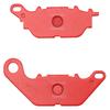 Daytona Motorcycle Brake Pads, Red Pads (Semimetal Pads), NMAX155 (17-21), Tri-City 155, ABS (16-21),