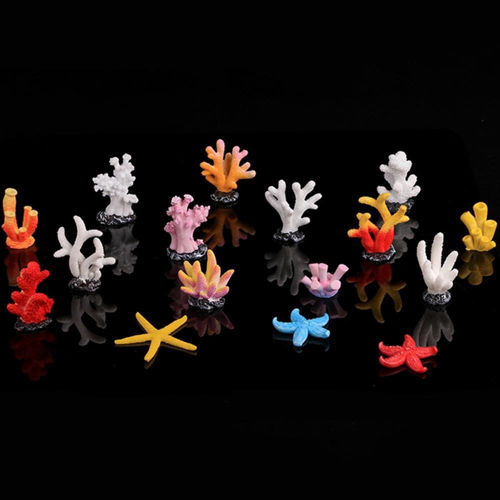 Декор для аквариума Сказочный сад Смола Рифовый камень Искусственный коралл Ландшафтное оформление Имитация Морская звезда