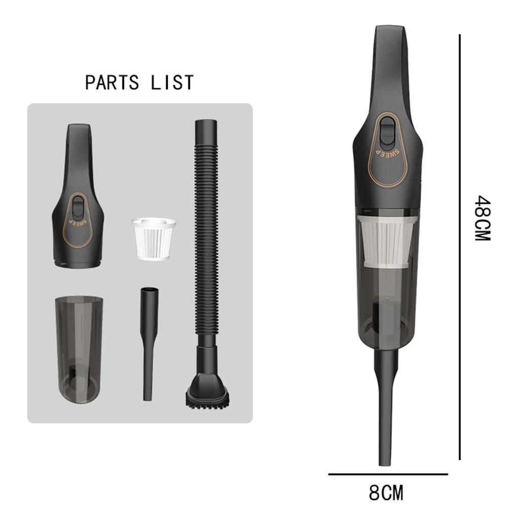 Portable Wireless Car Vacuum Cleaner, Household Small High Power Silent Vacuum Cleaner, Handheld Mini Vacuum Cleaner