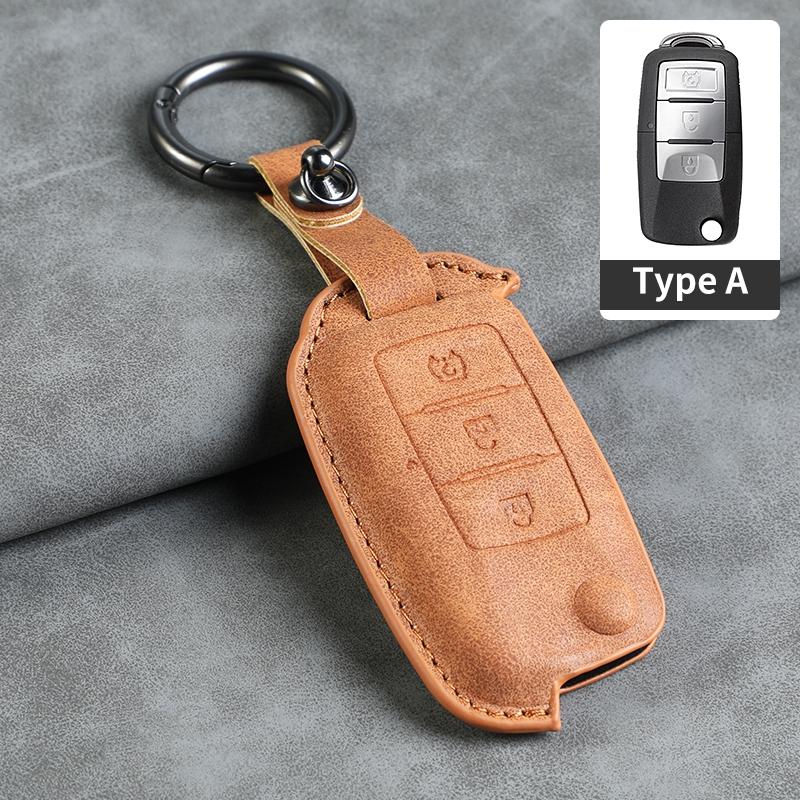 For BAIC WEVAN M35 M30 M20 HYOSOW S3 S3l20 M30S S6 S2 S5 Bispeed T5 Leather Key Cover Keychain Key Case Car Key Rope Keyring