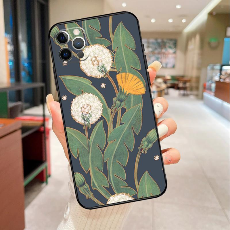 Чехол для телефона с одуванчиками для iPhone 17 Air 16 14 13 11 15 Pro Max mini 15 16 Plus 16e Защитная крышка