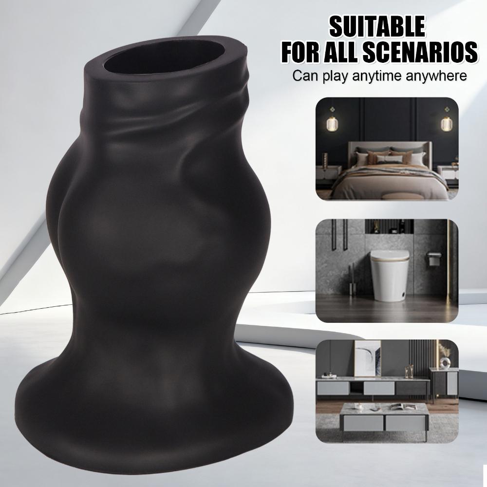 Премиальный полый анальный плаг из жидкого силикона - Мягкий дизайн кулака, анальная секс-игрушка для мужчин и женщин, расширитель анального отверстия для анальных тренировок и сольной игры