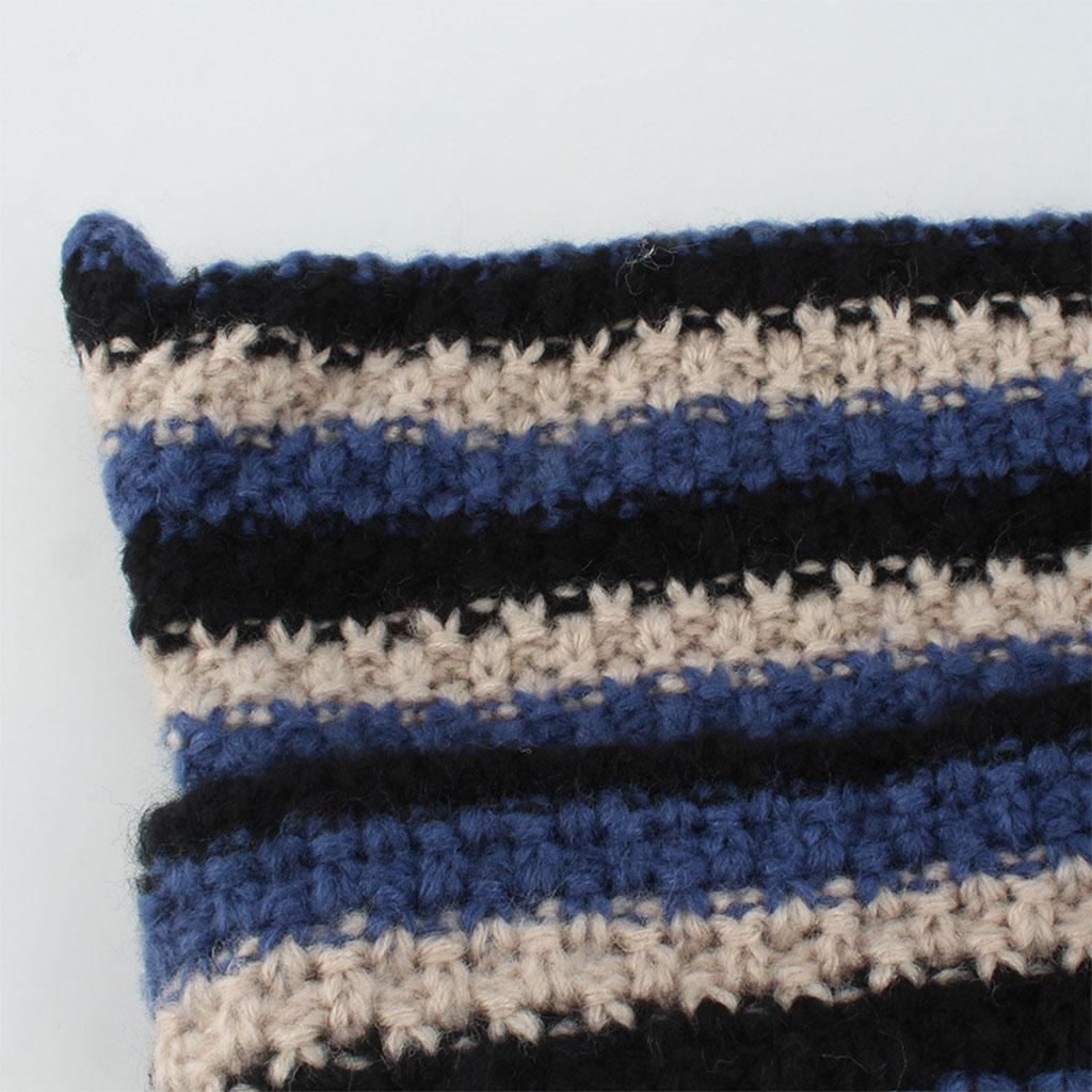 Вязаная полосатая шапка с 3D кошачьими ушками, эластичная ветрозащитная шапка с помпоном, шапка с защитой ушей, зимняя шапка для велоспорта и катания на лыжах