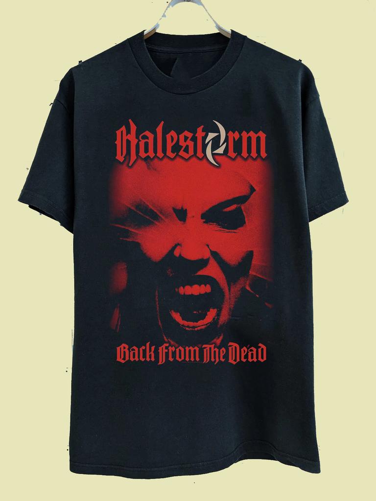 Halestorm band Back From The Dead Flag T Shirt Full Size S-5XL