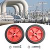 2Pcs Air Compressor Wheel Replacement Absorption Non-Slip 5Inch Shockproof