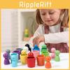 Wooden Color Classification Cups For Kids Early Education Learning Gift Toy