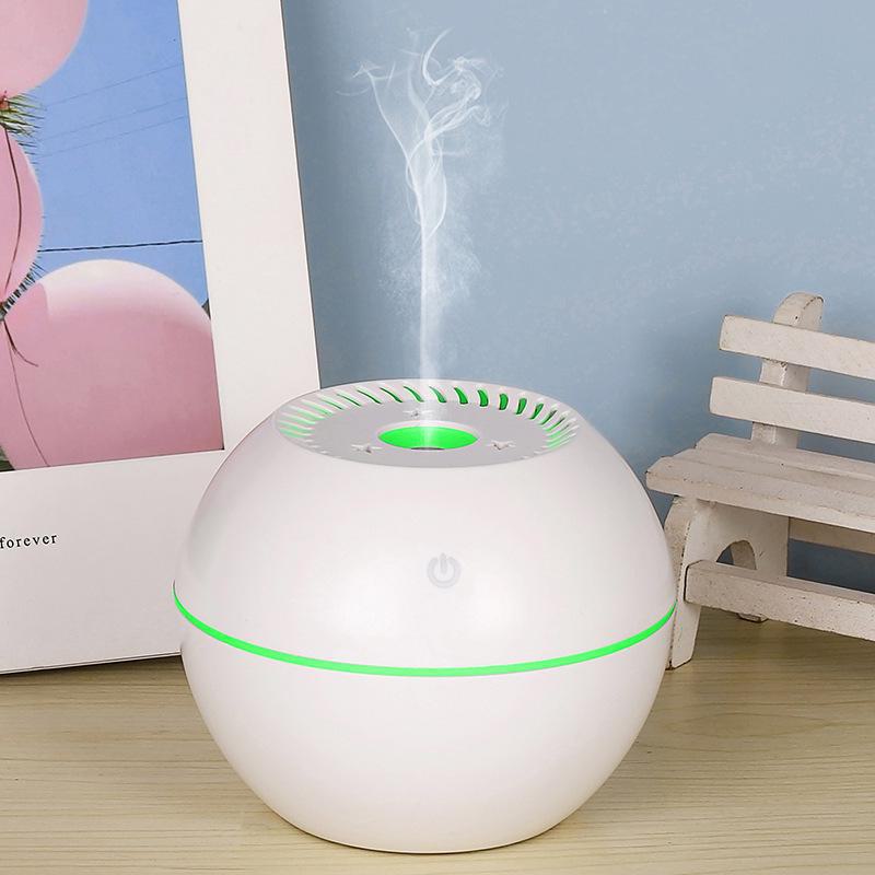 Креативный USB-увлажнитель воздуха с функцией ароматерапии и эффектом дыма и древесной фактуры с возможностью нанесения индивидуального логотипа