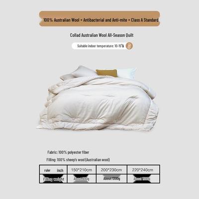 Mercury Home Textiles Одеяло из 100% австралийской шерсти