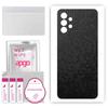 apgo Protective Skin Sticker for the Back Compatible with Samsung Galaxy A32 5G, Wrap Film, Foil, Vinyl - Pattern Black Honeycomb