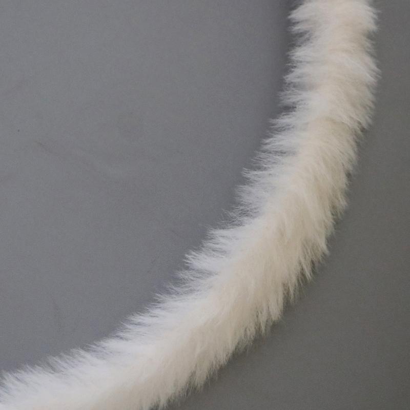 1 м 15 мм Плюшевая лента из искусственного кроличьего меха Пушистая отделка DIY Кукла Скрученная проволока Палочка Домашний декор Шитье Аксессуары для костюма
