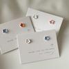 Small Contrasting Color Color Flower Stud Earrings Women'S Fresh Personality Fashion Temperament Elegant Trend Versatile Earrings
