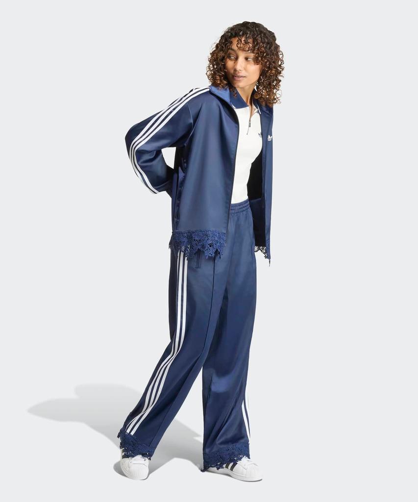 adidas Свободные спортивные брюки из атласа и кружева 'Firebird' - Ночной индиго / Lf2674