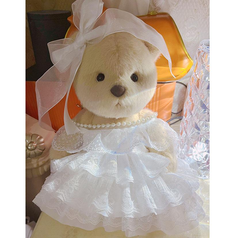 Кавайные 30см Одежда Плюшевые Игрушки Плюшевый Мишка Кукла Одежда Мягкий Мишка Белый Коричневый Плюшевый Мишка Сердце Девочки Дети Подруга Милые Игрушки