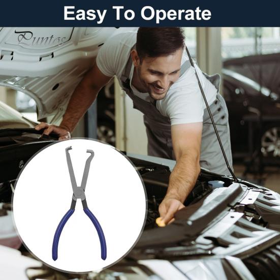 Electrical Disconnect Pliers with Ergonomic Handle Curved Shape Fuel Line Pliers Automotive Electrical Plug-Connector Disconnect Repair Tools