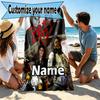 Custom Name Personalized Michael Jackson Print Beach Towel, for Trip Camping Beach Party Home Decor, Birthday Gift for Family & Friends