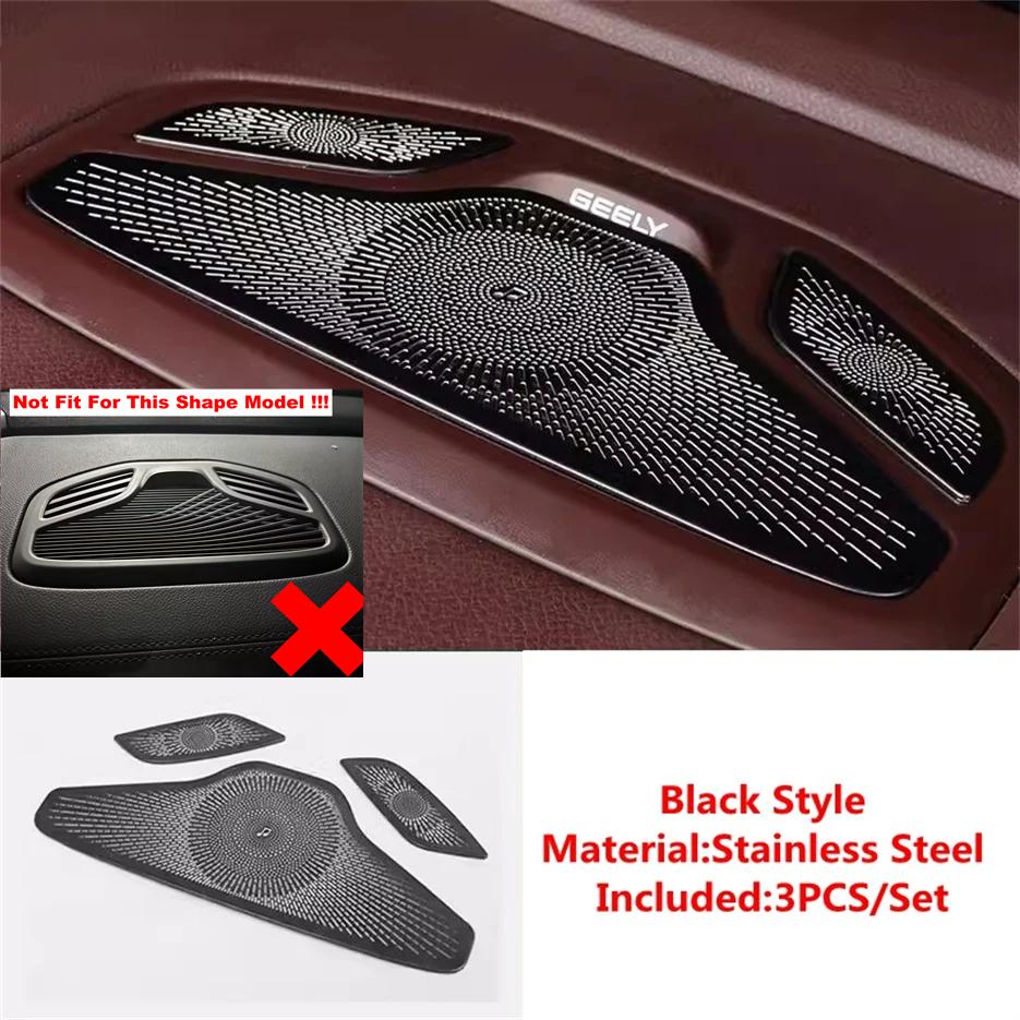 BGY1 Stainless Steel Dashboard Speaker Tweeter Loudspeaker Decor Cover Trim Car Accessories Fit For Renault Grand Koleos 2024 2025