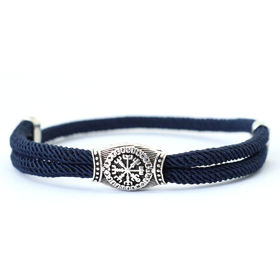 Vintage Viking Bracelet For Men Sliding Adjustable Rope Braclet Homme Beach Surfing Nautical Braslet Boyfriend Gift Pulseria