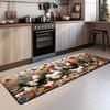 1 шт., кухонный коврик с мотивом фермерского дома, мягкий утолщенный кухонный коврик, водонепроницаемый нескользящий маслостойкий напольный коврик, коврик для бега
