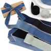 2Yards Denim Ribbon Blue Cowboy DIY Sewing Crafts Handmade Fringe Silk Ribbon  Wedding Invitations