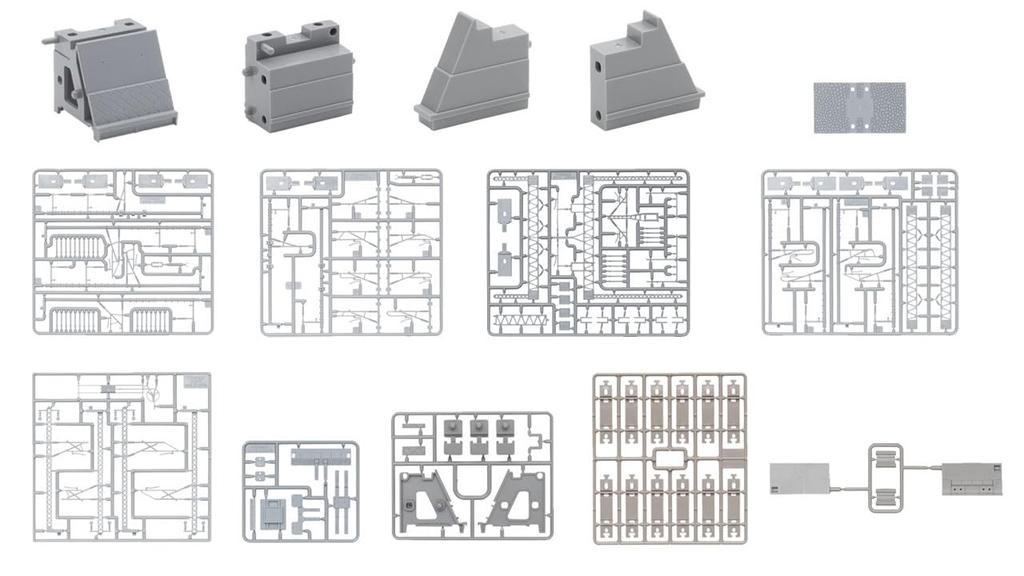 TOMYTEC TOMIX N Gauge Overhead Power poleShinkansen-style Electric Power Supply Set, Embankment S35 Viaduct S35, 2 Sets Each, Diorama Supplies 3232