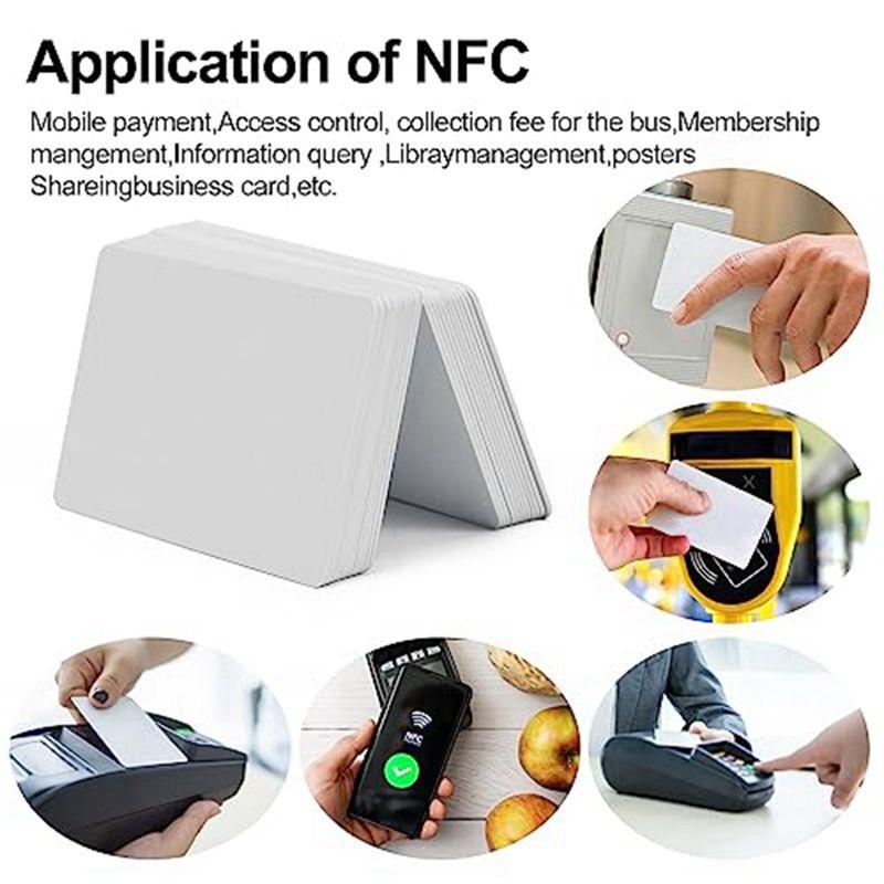 BHBL 100 ШТ. NTAG215 NFC Карты Пустые 215 NFC Карты 215 Теги Перезаписываемые NFC Карты 504 Байта Памяти для Всех Устройств с Поддержкой NFC