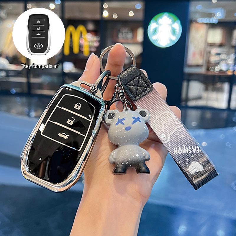 Чехол для ключа Toyota, совместимый с Corolla, Camry, Levin, RAV4, Venza, Avalon и Fenglanda