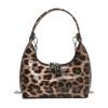 Retro Leopard Print Shoulder Bag Trendy Fashion Underarm Bag Niche High-end Textured Women's Messenger Bag
