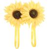 Bedroom Curtain Tiebacks Sunflower Curtain Tiebacks Rope Tie Back Yellow Flower Curtain Holdbacks Ropes Tie Backs for Summer Window Sheer Drapes