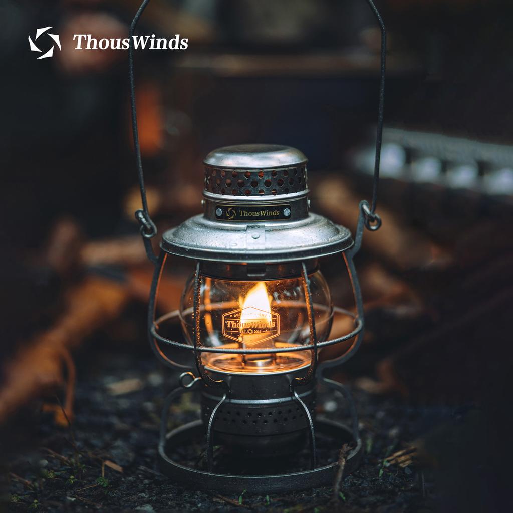 Thouswinds Железнодорожный Кемпинговый Фонарь Уличные Фонари Эмоциональная Винтажная Масляная Лампа Для Путешествий Пикника Освещение Товары Для Кемпинга