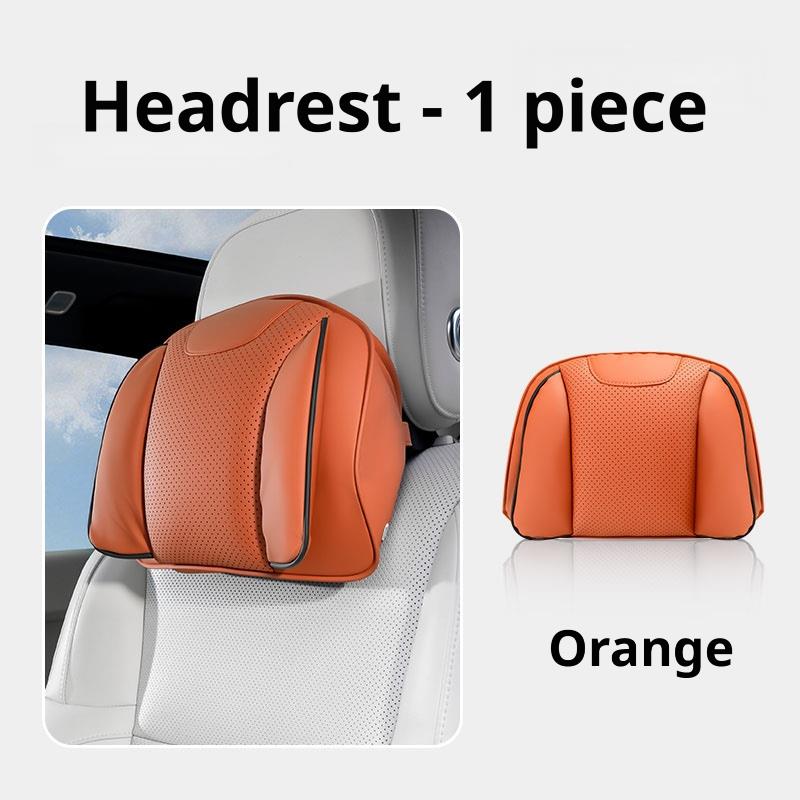 For XPENG Car Headrest Pillow Lumbar Support Nappa Leather Breathable Fit P7 P7+ G6 G7 G9 X9 L03 MONA Car Interior Accessories