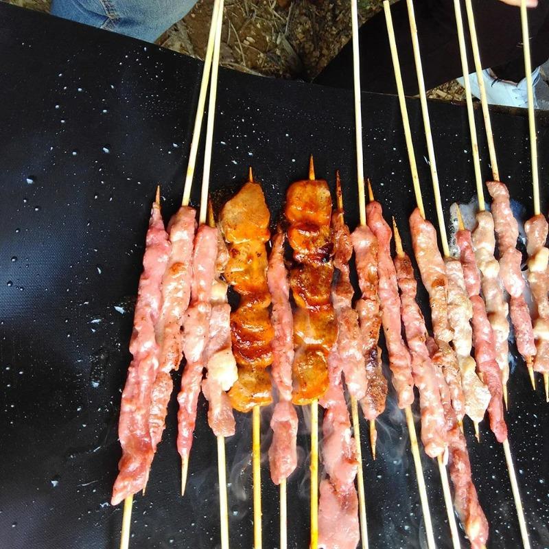 6 шт. Коврик для гриля BBQ Антипригарный Коврик Термостойкий Коврик для гриля Наружное Запекание Многоразовый Коврик для вечеринки-барбекю 40x60см 40x50см 33x40см 30x40см